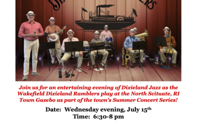 Wakefield Dixieland Ramblers play the North Scituate Town Gazebo!
